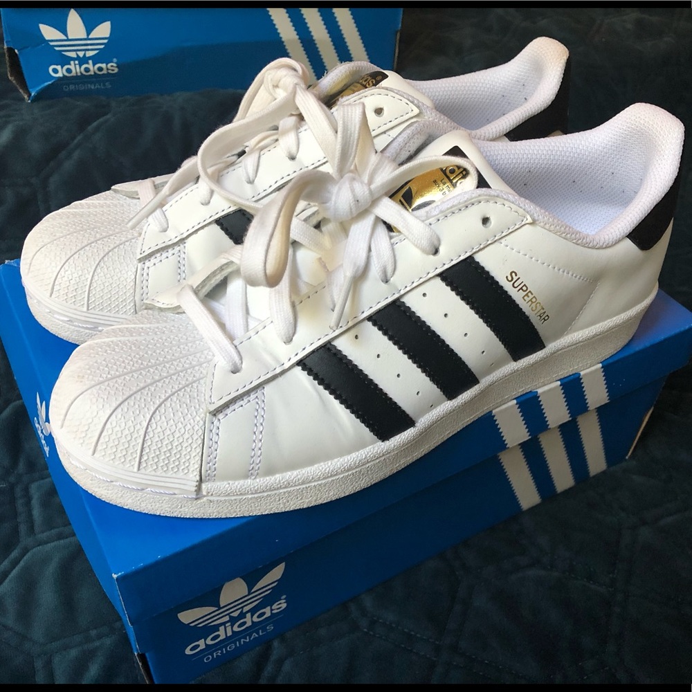 Adidas Superstar, White with black stripes